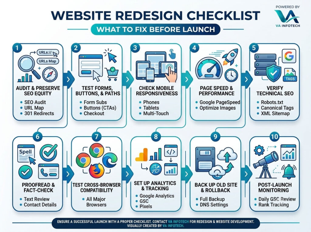 Website Redesign Checklist: What to Fix Before Launch