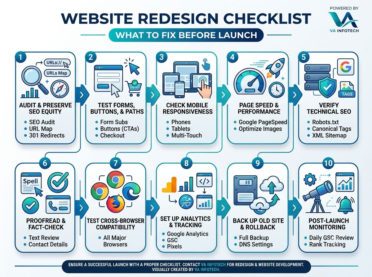 Website Redesign Checklist: What to Fix Before Launch