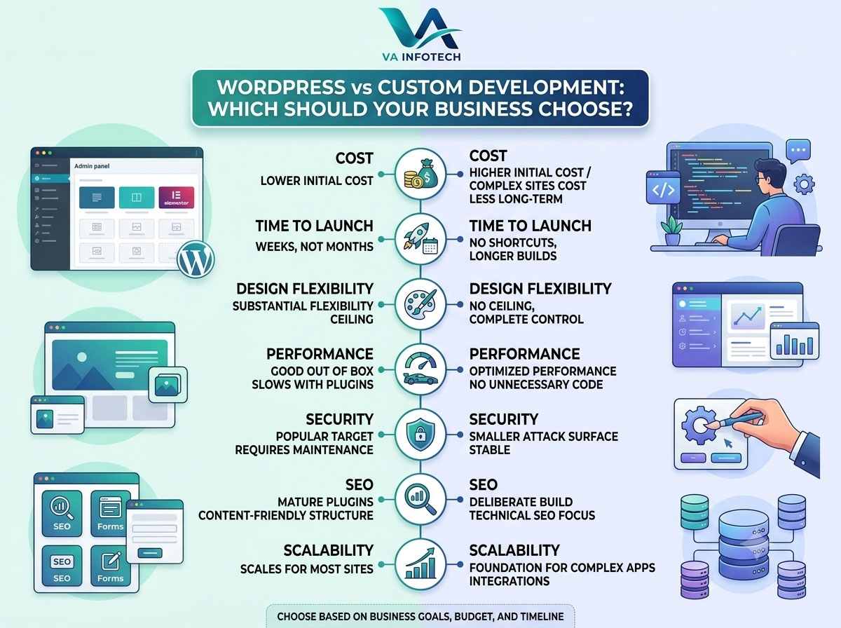 WordPress vs Custom Website Development: Which Should Your Business Choose?