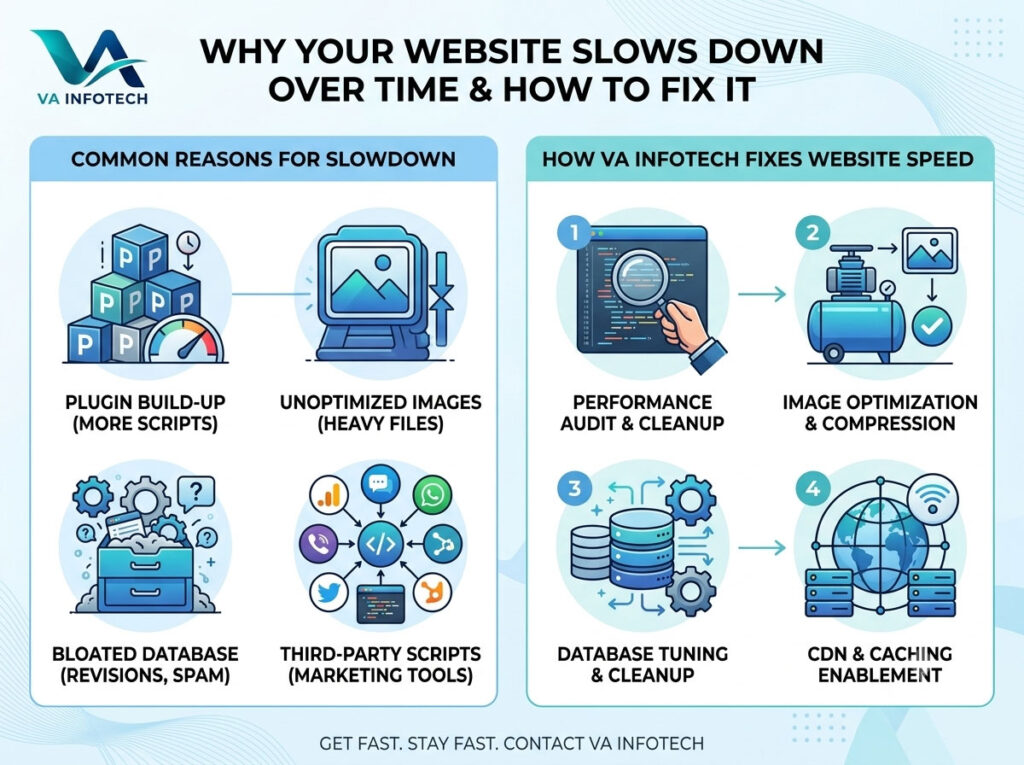 Why Website Speed Gets Slower Over Time and How to Fix It
