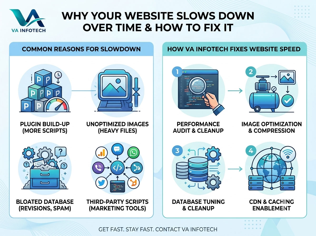 Why Website Speed Gets Slower Over Time and How to Fix It